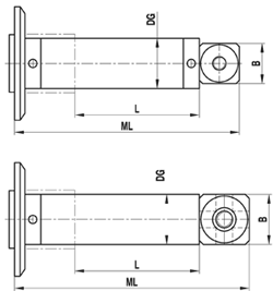 M5 Extension For Adapter Plate Titanium