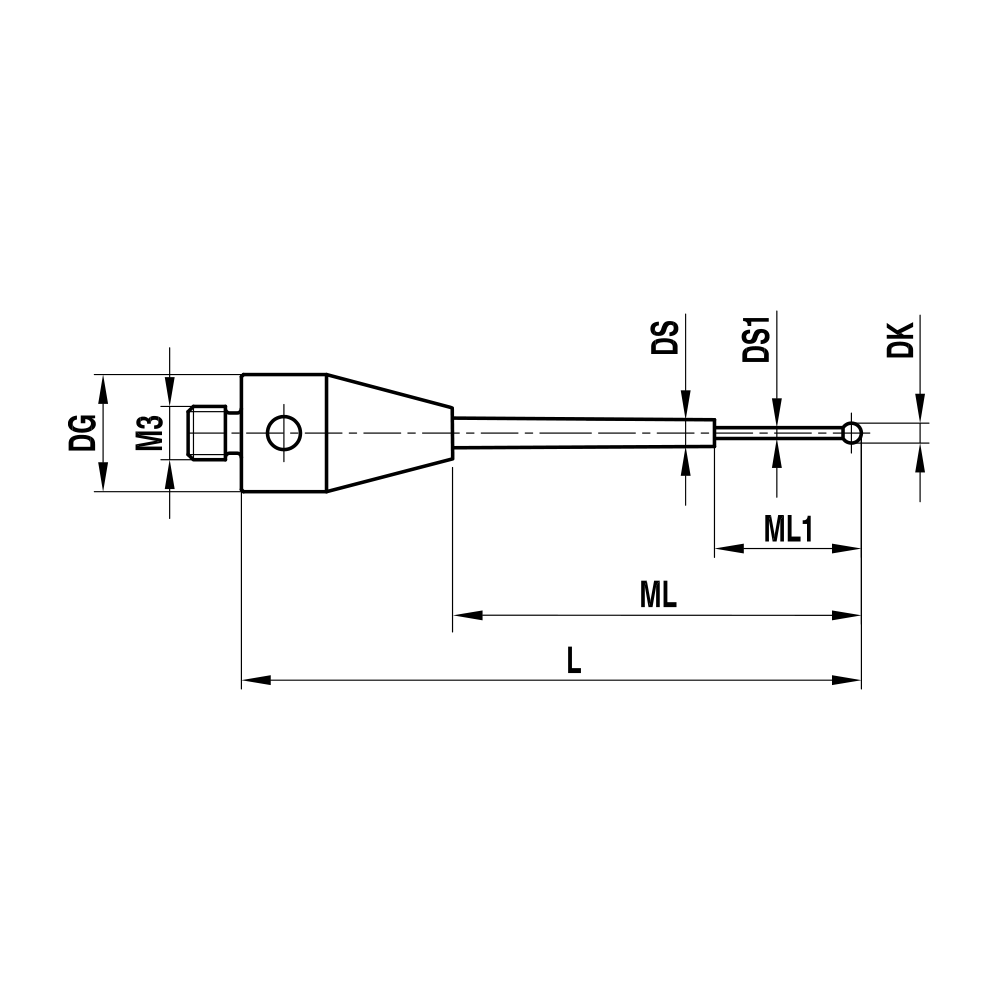 M3 XXT Stepped-stem Stylus
