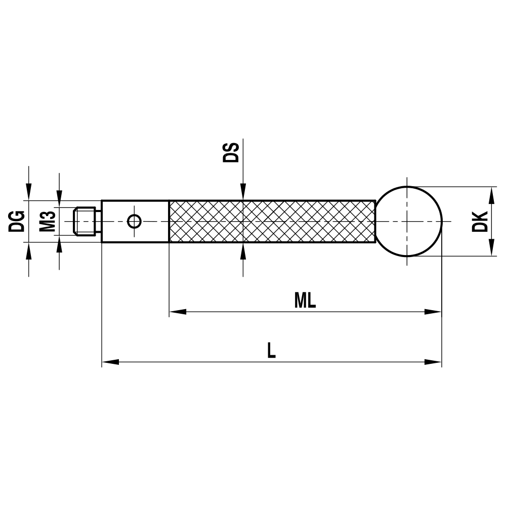 M3 XXT Threaded-stem Stylus