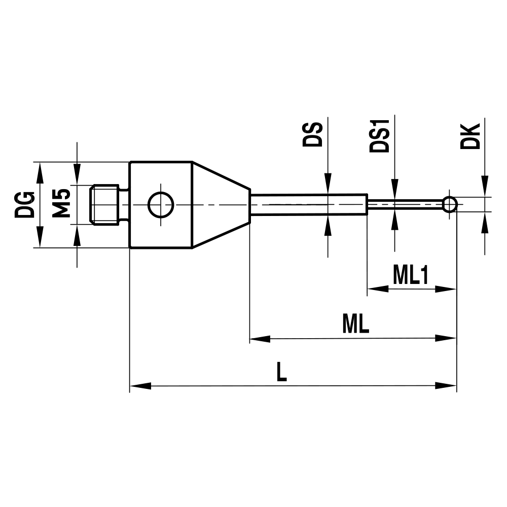 M5 Stepped-stem Scanning Stylus